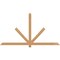 Ekena Millwork Kennewick Timber Gable Bracket, Western Red Cedar, 84"W x 45"H x 1 1/2"D x 3 1/2"F, 13/12 Pitch GBW084X45X0204KEN00SWR - alternate 1